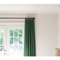 120 "Länge Caddy Grün Leinen Vorhang Panel - Solid Designer Vorhänge 100% Flachs Stoff Made To Order in Den Usa von MarketLinen