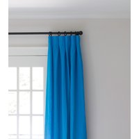 84 "Länge Pazifikblaues Leinen-Drapierung-Panel - Solide Blaue Vorhänge Auf Bestellung in Den Usa Hergestellt von MarketLinen