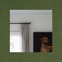 96 "Länge Grünes Leinen Vorhang Panel - Solide Grüne Vorhänge Hergestellt Auf Bestellung in Den Usa von MarketLinen