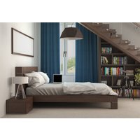 96 "Länge Marine Blau Leinen Vorhang Panel - Solide Blaue Vorhänge Hergestellt Auf Bestellung in Den Usa von MarketLinen