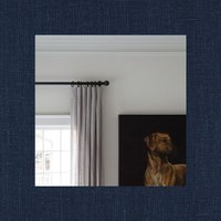 96 "Langes Marineblaues Leinen-Drapierungs-Panel - Solide Dunkelblaue Vorhänge 100% Flachs-Leinen-stoff Auf Bestellung in Den Usa Hergestellt von MarketLinen