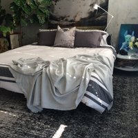 Special Sale Taube Grau Xl Leinen Decke - 100% Flachs Made in Usa Wohnzimmer Und Schlafzimmer von MarketLinen