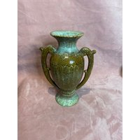 Vintage Einzigartige Form Und Braun, Grüne Farbe Vase von MarketOfLondon