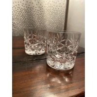 Vintage Whisky Graveur Crystal Glasses.set Für Valentinstag von MarketOfLondon