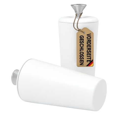 markiso® Rolladenstopper Weiß geschlossen [2 Stück] Wespenschutz, Rollladen Anschlagstopper 40 mm inkl. Schraube & Dichtung - Rollostopper für Rollo & Jalousie - Ersatzteile & Zubehör für Rolladen von markiso