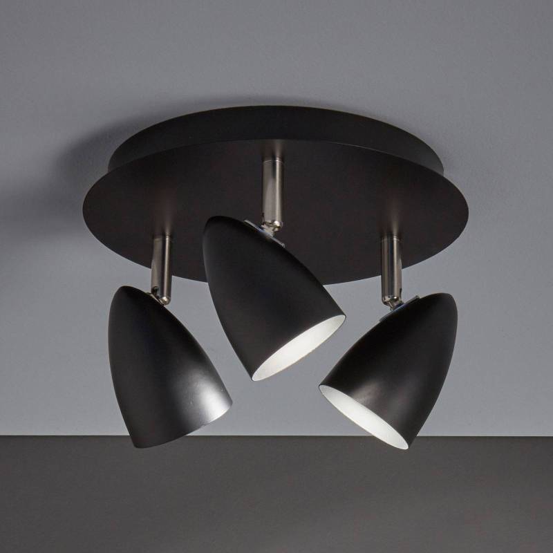 Deckenlampe Ciro mit verstellbaren Spots, schwarz von Markslöjd