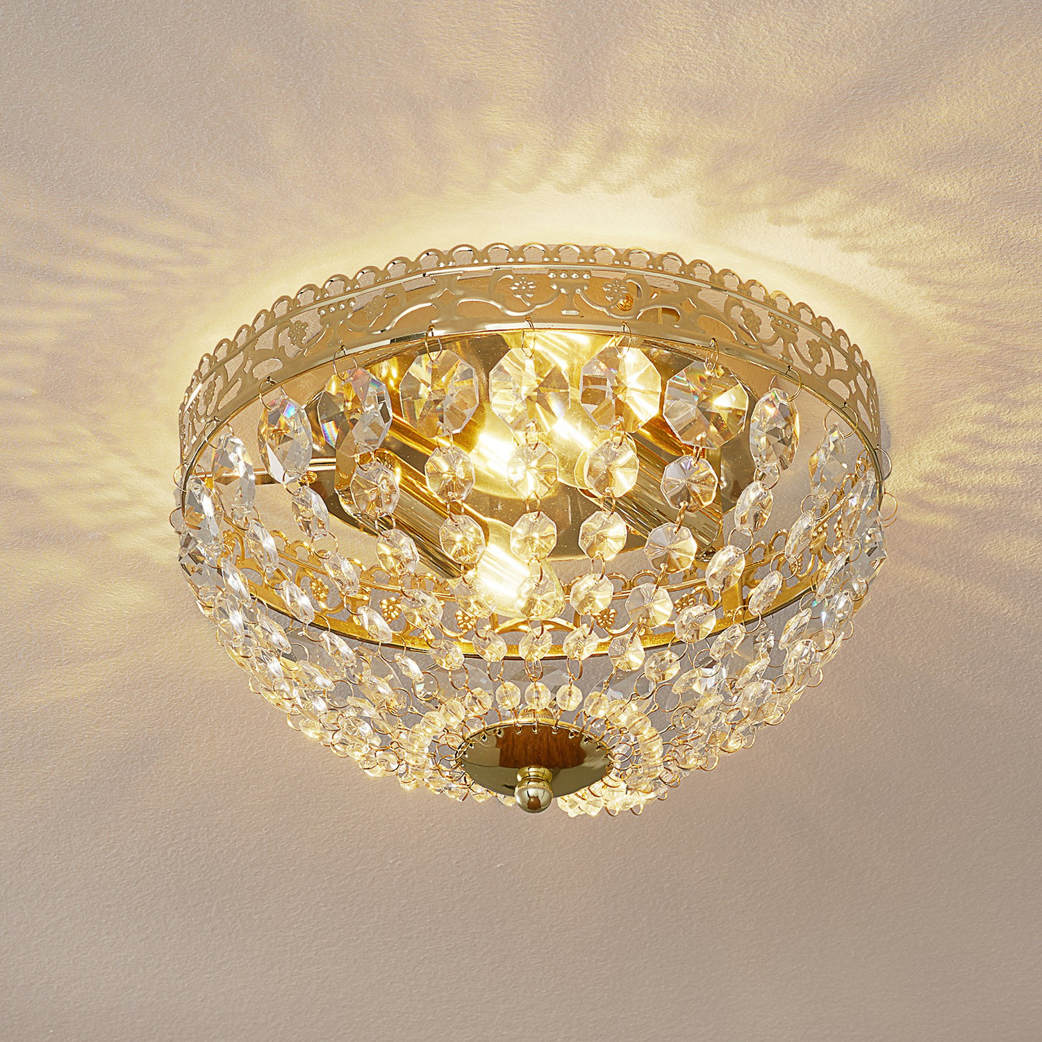 Markslöjd Deckenlampe Saxholm Deckenlicht Lampe Leuchte 2 Flmg E14 Gold Klar B-Ware Markslöjd Deckenlampe Saxholm Deckenlicht Lampe Leuchte 2 Flmg E14 Gold Klar B-Ware von Markslöjd