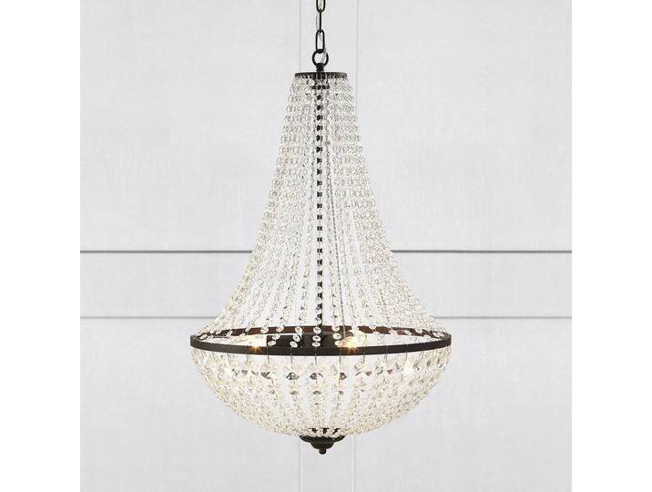 Markslöjd Kronleuchter Gränsö, schwarz, IP20, Ø 50 cm für Wohn & Esszimmer - Transparent - Kristall von Markslöjd
