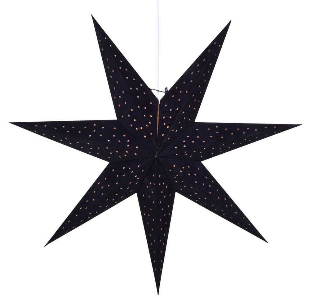 Markslöjd LED Stern Weihnachtsstern Clara schwarz Samt Durchmesser 750 mm von Markslöjd