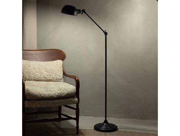 Markslöjd Stehlampe Portland, schwarz, für Wohn- / Esszimmer, Metall, Stehlampe von Markslöjd