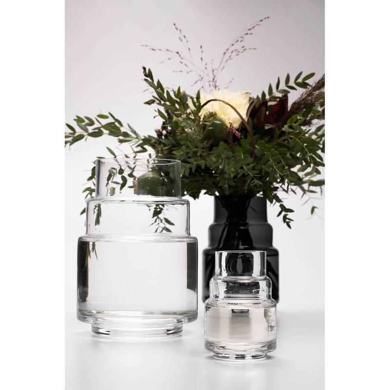 home24 Vase Glimmer I 23cm Durchsichtig von home24