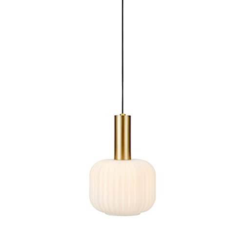 Markslöjd SOBER Pendant Small 1L Brushed Brass/White von Markslöjd