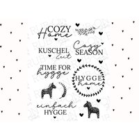 Rub-On Sticker Randlos „Einfach Hygge" Glänzend Und Leicht Erhaben A6 Rub-On Sticker Randlos „Einfach Hygge" Glänzend Und Leicht Erhaben A6 von Markuskreativ