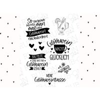 Rub-On Sticker Randlos „Glühwein" Glänzend Und Leicht Erhaben A6 von Markuskreativ