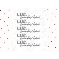 Rub-On Sticker Randlos „Kleines Dankeschön" Glänzend Und Leicht Erhaben A6 Schwarz Oder Weiß Rub-On Sticker Randlos „Kleines Dankeschön" Glänzend Und Leicht Erhaben A6 Schwarz Oder Weiß von Markuskreativ