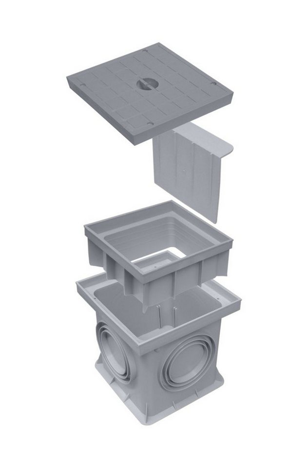 Marley Deutschland GmbH Erdschacht 200x200mm Einlaufschacht + Aufsatz + Schachtdeckel + Geruchsverschluss, 20x20x28 cm, 3-St., laugen- und säurebeständig, begehbar Marley Deutschland GmbH Erdschacht 200x200mm Einlaufschacht + Aufsatz + Schachtdeckel + Geruchsverschluss, 20x20x28 cm, 3-St., laugen- und säurebeständig, begehbar von Marley Deutschland GmbH