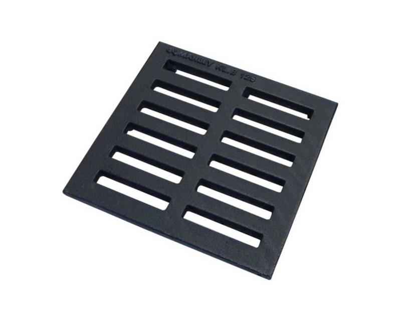 Marley Deutschland GmbH Erdschacht Gussrost schwarz für Einlaufschacht und Rahmen mit Nennmaß: 200x200mm, 20x20x3 cm, 1-St., PKW-befahrbar, frostbeständig von Marley Deutschland GmbH