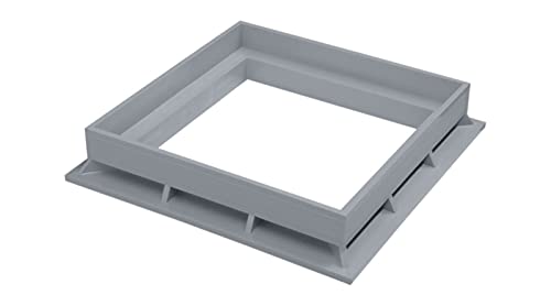 Rahmen für Schachtdeckel; 200x200mm PVC grau von Marley Deutschland