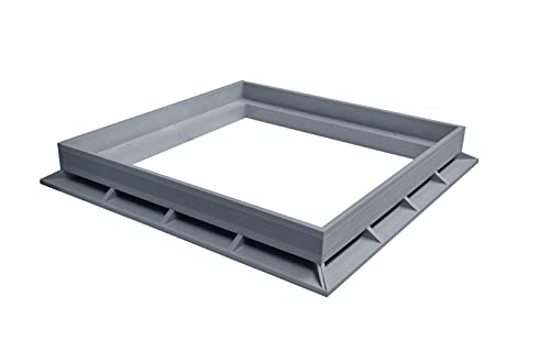 Rahmen für Schachtdeckel; 300x300mm PVC grau von Marley Deutschland