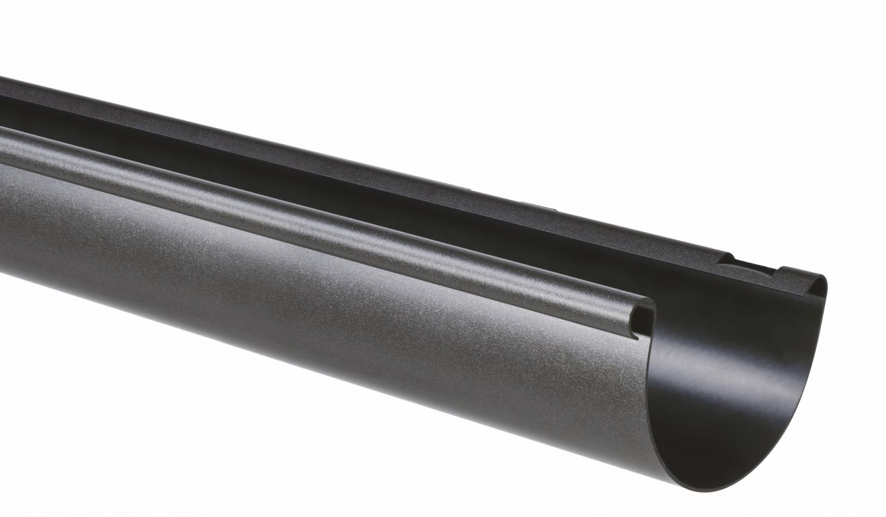 Dachrinne halbrund RG 100, 2 m, Anthrazit-Metallic Dachrinne halbrund RG 100, 2 m, Anthrazit-Metallic von Marley