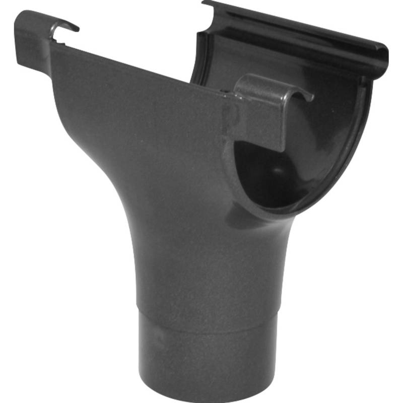 Marley Dachrinnenstutzen RG 100/75 Anthrazit-Metallic Halbrund von Marley
