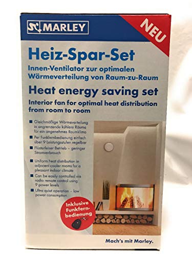 Marley Heiz-Spar-Set Lüfter Heizlüfter Wärmerückgewinnung Fernbedienung Ventilator Wärmetauscher von Marley