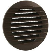 Marley Lüftungsgitter 140 x 100 mm rund, mit Fliegengitter, braun Lüftungsgitter von Marley