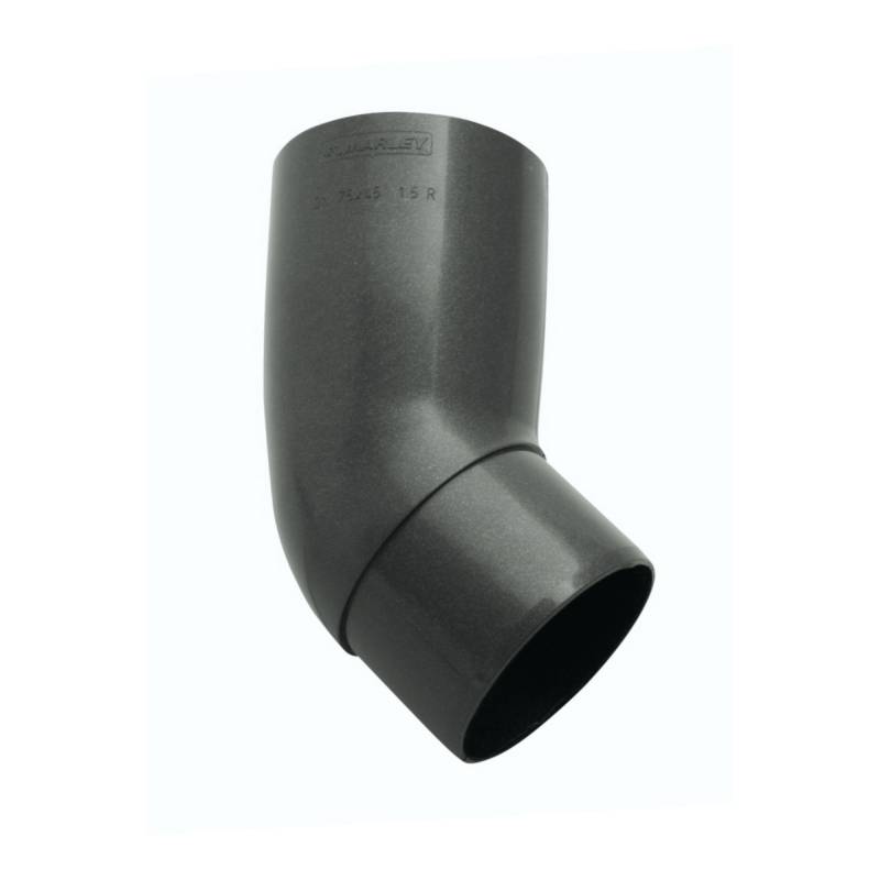 Marley Rohrbogen anthrazit-metallic 45° DN 53 von Marley