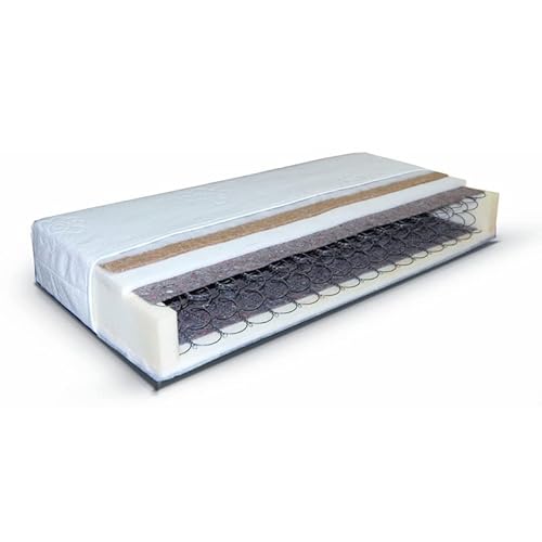 Marlux-Meble Doppelseitige Bonellfederkernmatratze Federkernmatratze mit Kokos Radomenes 90x200 cm Bonellfederkern Matratze für Etagenbett JSM-7 Mattress von Marlux-Meble