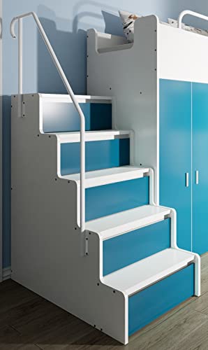 Marlux-Meble Treppe zum Hochbett Etagenbett JSM-4 MATT mit 5 Schubladen von Marlux-Meble