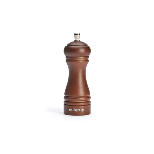 Marlux 345 Salzmühle Große Salz weiß Buche gebeizt/Mahlwerk Edelstahl Dunkelblau 14 cm von Marlux