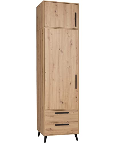 Marmex Kleiderschrank Holz mit Schubladen Kommode Regal Sideboard Hochschrank mit Schubladen 63x240 cm Arti 3N von Marmex Meble