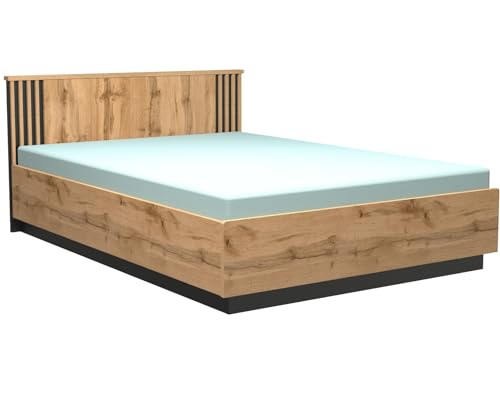 Marmex Lamelo 16 Doppelbett 160x200 cm Bett mit Lattenrost ohne Matratze Designbett EIN bequemes Bett für das Schalfzimmer von Marmex Meble