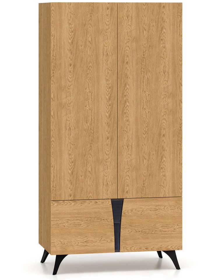 Marmex Möbel Drehtürenschrank TOSCANIA 01 Kleiderschrank mit Kleiderstange von Marmex Möbel