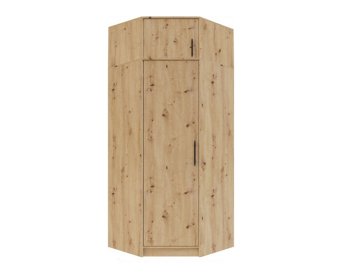 Marmex Möbel Eckschrank SMART 4N Eckschrank Kleiderschrank 95 x 230 x 95 Schrankaufsatz (2-St) Kleiderstangen, Stauraum von Marmex Möbel