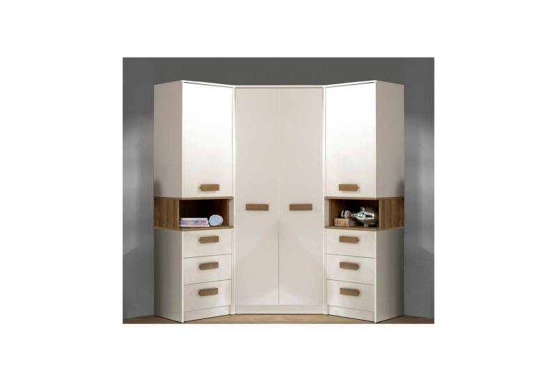 Marmex Möbel Garderoben-Set Grant Set G17, (2 Regale, 1 Eckschrank), Türen mit Soft-Close-System von Marmex Möbel