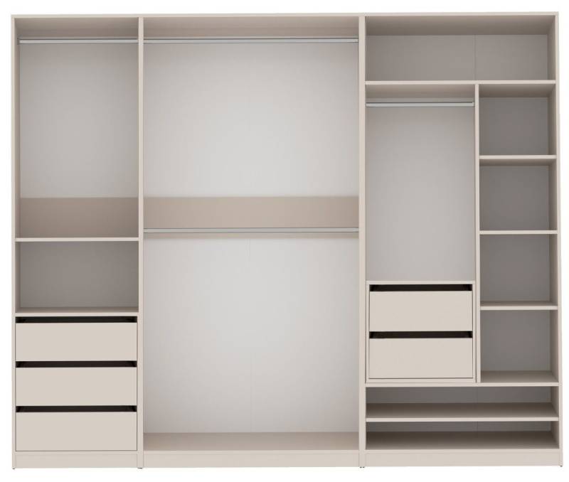 Marmex Möbel Garderoben-Set TRES SET'S offene Kleiderschränke mit Kleiderstangen, viel Stauraum, Ankleidezimmer von Marmex Möbel