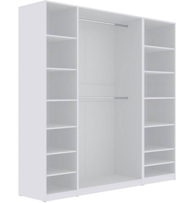 Marmex Möbel Garderobenschrank TRES SET G/B offener Kleiderschrank mit Kleiderstangen und Stauraum (3-St) von Marmex Möbel
