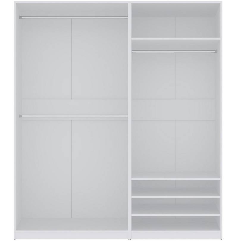 Marmex Möbel Garderobenschrank TRES SET K/B offener Kleiderschrank mit 3 Kleiderstangen (2-St) Stauraum, 180x206x51 von Marmex Möbel