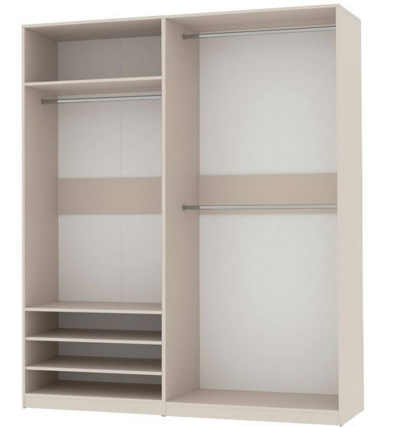 Marmex Möbel Garderobenschrank TRES SET K offener Kleiderschrank mit Kleiderstangen Mehrzweckschrank (2-St) Stauraum von Marmex Möbel