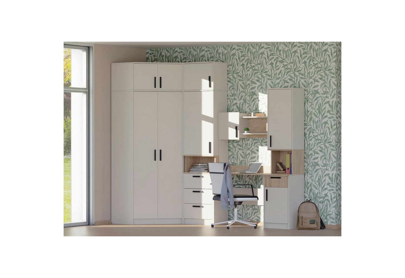 Marmex Möbel Jugendzimmer-Set GRANT SET 26 C Kinderzimmer- Set Cashmere, Soft-Close-Scharniere, Vollauszug der Schubladen Marmex Möbel Jugendzimmer-Set GRANT SET 26 C Kinderzimmer- Set Cashmere, Soft-Close-Scharniere, Vollauszug der Schubladen von Marmex Möbel