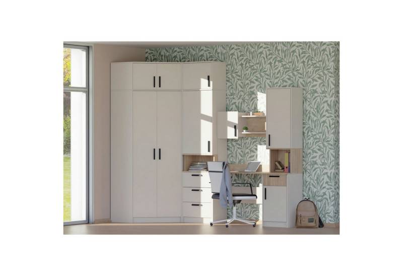 Marmex Möbel Jugendzimmer-Set GRANT SET 26 C Kinderzimmer- Set Cashmere, Soft-Close-Scharniere, Vollauszug der Schubladen von Marmex Möbel