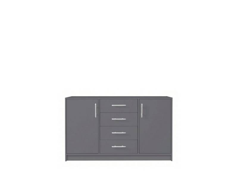 Marmex Möbel Kombikommode SMART 140/K1 zweitürige Kommode mit 4 Schubladen 140 x 84 x 40 von Marmex Möbel