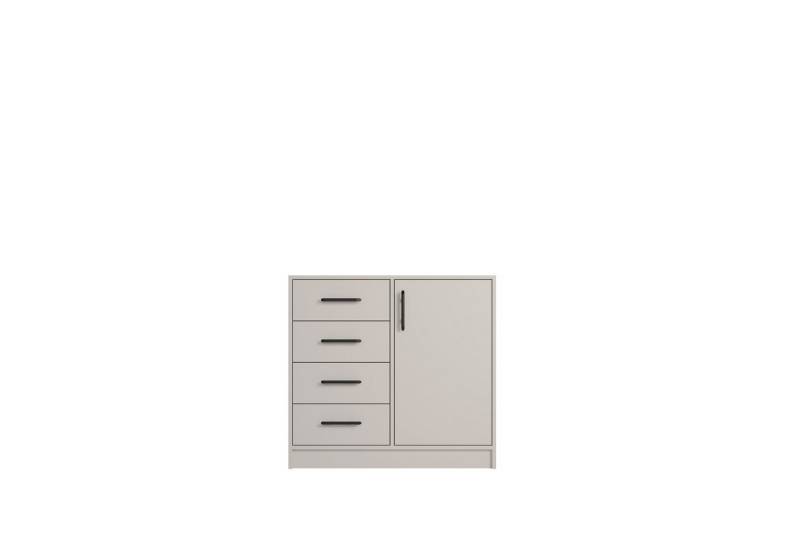Marmex Möbel Kombikommode SMART 90/K2C eintürige Kommode mit 4 Schubladen 90 x 84 x 40, Sideboard von Marmex Möbel