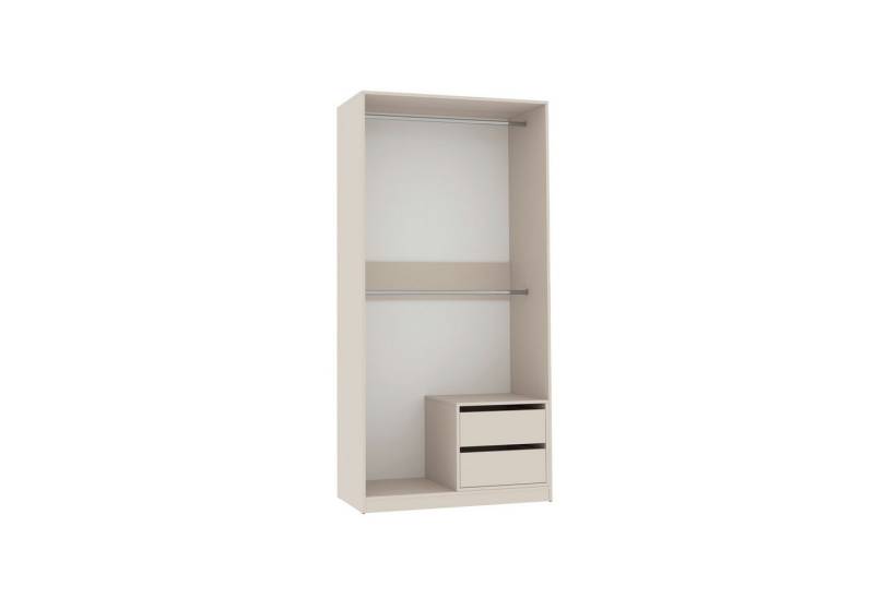 Marmex Möbel Mehrzweckschrank-Set TRES moderne offene Kleiderschränke mit Kleiderstangen Ankleidezimmer, (2-St), Container mit Schubladen, ohne Schranktüren von Marmex Möbel