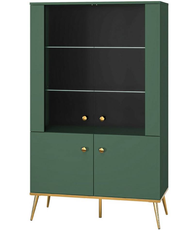 Marmex Möbel Vitrine FOREST 02 breite viertürige Glasvitrine Wohnzimmer Schlafzimmer Marmex Möbel Vitrine FOREST 02 breite viertürige Glasvitrine Wohnzimmer Schlafzimmer von Marmex Möbel