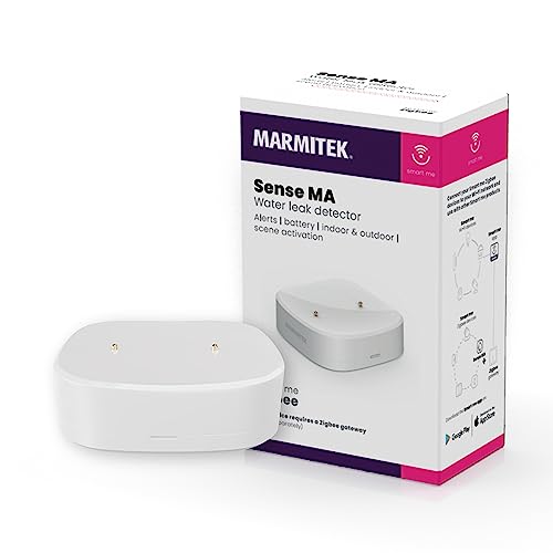 Zigbee Wassermelder Drahtlos - Marmitek Sense MA Flood Sensor - Drahtlos - Wireless Water Leak Detector - Zigbee 3.0 - Water Level - Überflutungssensor - Flutsensor - Wasseralarm - Wasserstandssensor Zigbee Wassermelder Drahtlos - Marmitek Sense MA Flood Sensor - Drahtlos - Wireless Water Leak Detector - Zigbee 3.0 - Water Level - Überflutungssensor - Flutsensor - Wasseralarm - Wasserstandssensor von Marmitek