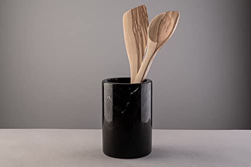 marmortrend Besteckkorb/Küchenutensilienhalter/Weinkühler 10 * 15cm (schwarz) aus edlem Marmor von Marmortrend Sehnsucht nach Einzigartigkeit