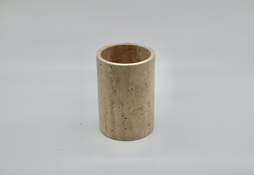 marmortrend Küchenutensilienhalter/Weinkühler aus edlem Marmor 10*15cm (Travertin) von Marmortrend Sehnsucht nach Einzigartigkeit