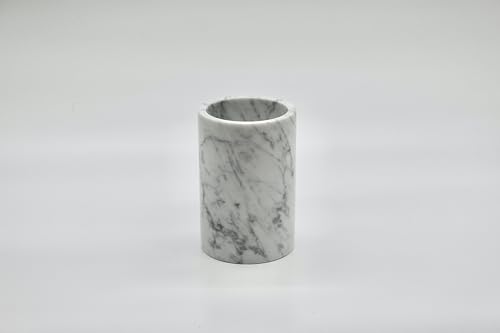 marmortrend Küchenutensilienhalter/Weinkühler aus edlem Marmor 10 * 15cm (Weiß Carrara Bianco) von Marmortrend Sehnsucht nach Einzigartigkeit